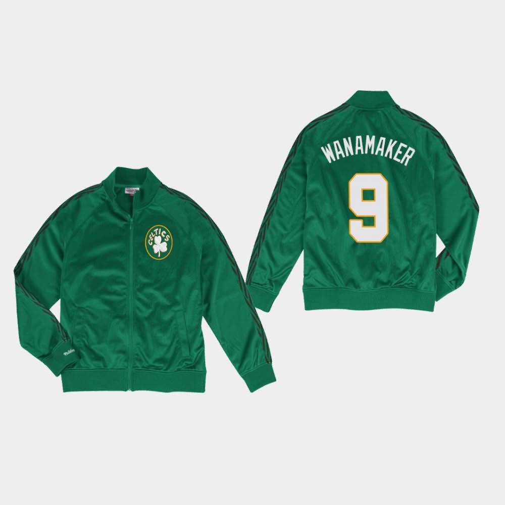 Men's Boston Celtics #9 Brad Wanamaker Kelly Green Mitchell & Ness Full-Zip Track Jacket AAK28E0K