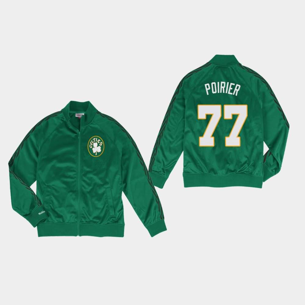 Men's Boston Celtics #77 Vincent Poirier Kelly Green Mitchell & Ness Full-Zip Track Jacket FGS00E2O