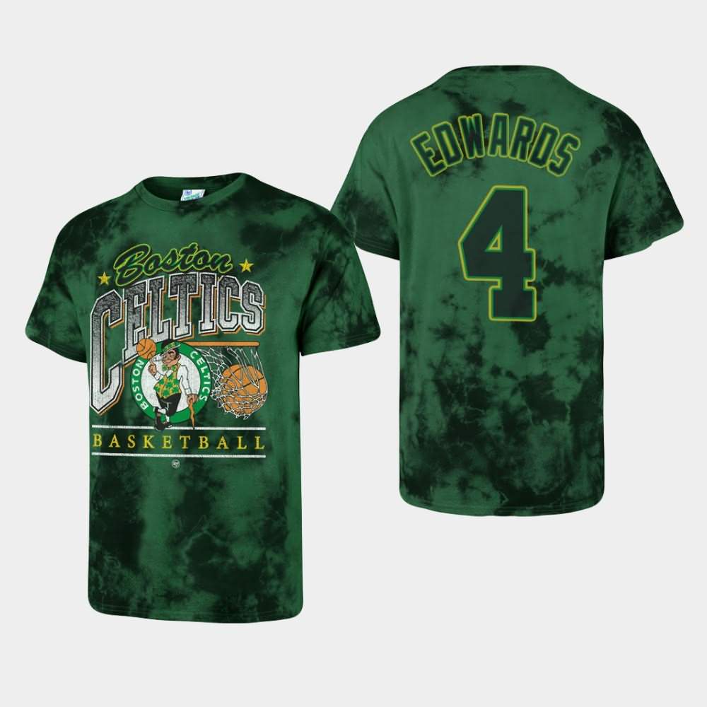 Men's Boston Celtics #4 Carsen Edwards Green NBA Club Vintage T-Shirt MZL21E7C
