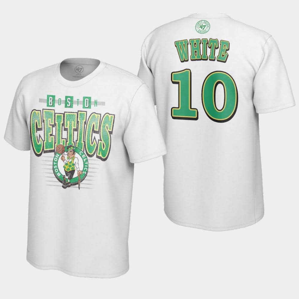 Men's Boston Celtics #10 Jo Jo White White NBA Vintage Tubular Retro Day T-Shirt AKC33E1H