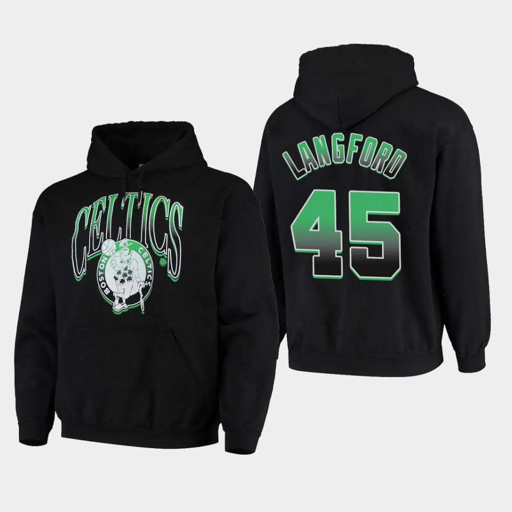 Men's Boston Celtics #45 Romeo Langford Black Hometown Pullover Junk Food Hoodie ITF47E7G