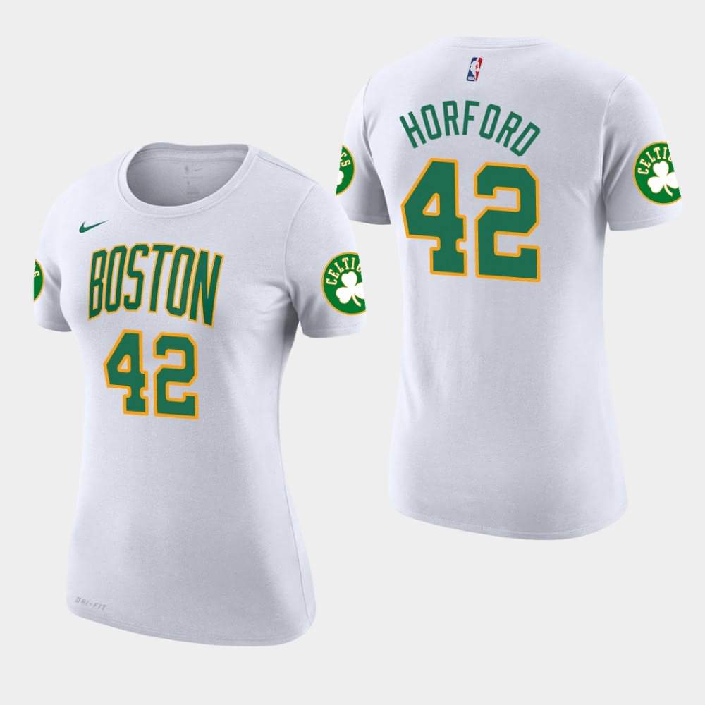 Women's Boston Celtics #42 Al Horford White Edition City T-Shirt CDC47E5Z