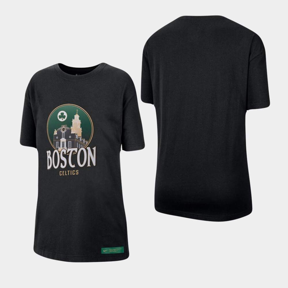 Women's Boston Celtics Black Boyfriend City T-Shirt UXF20E6R