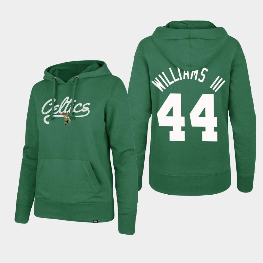 Women's Boston Celtics #44 Robert Williams III Green Pullover Headline Hoodie XTE46E2C