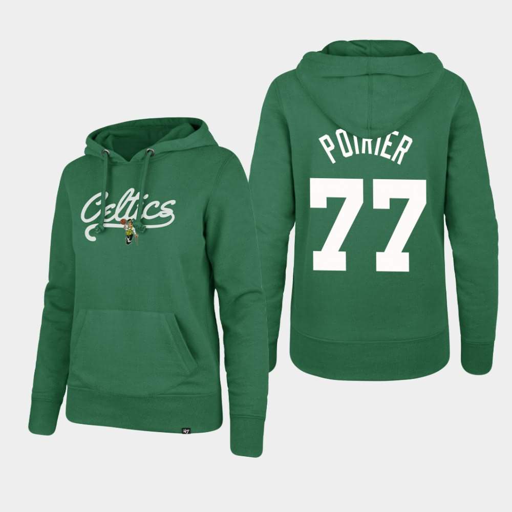 Women's Boston Celtics #77 Vincent Poirier Green Pullover Headline Hoodie CDR23E2W
