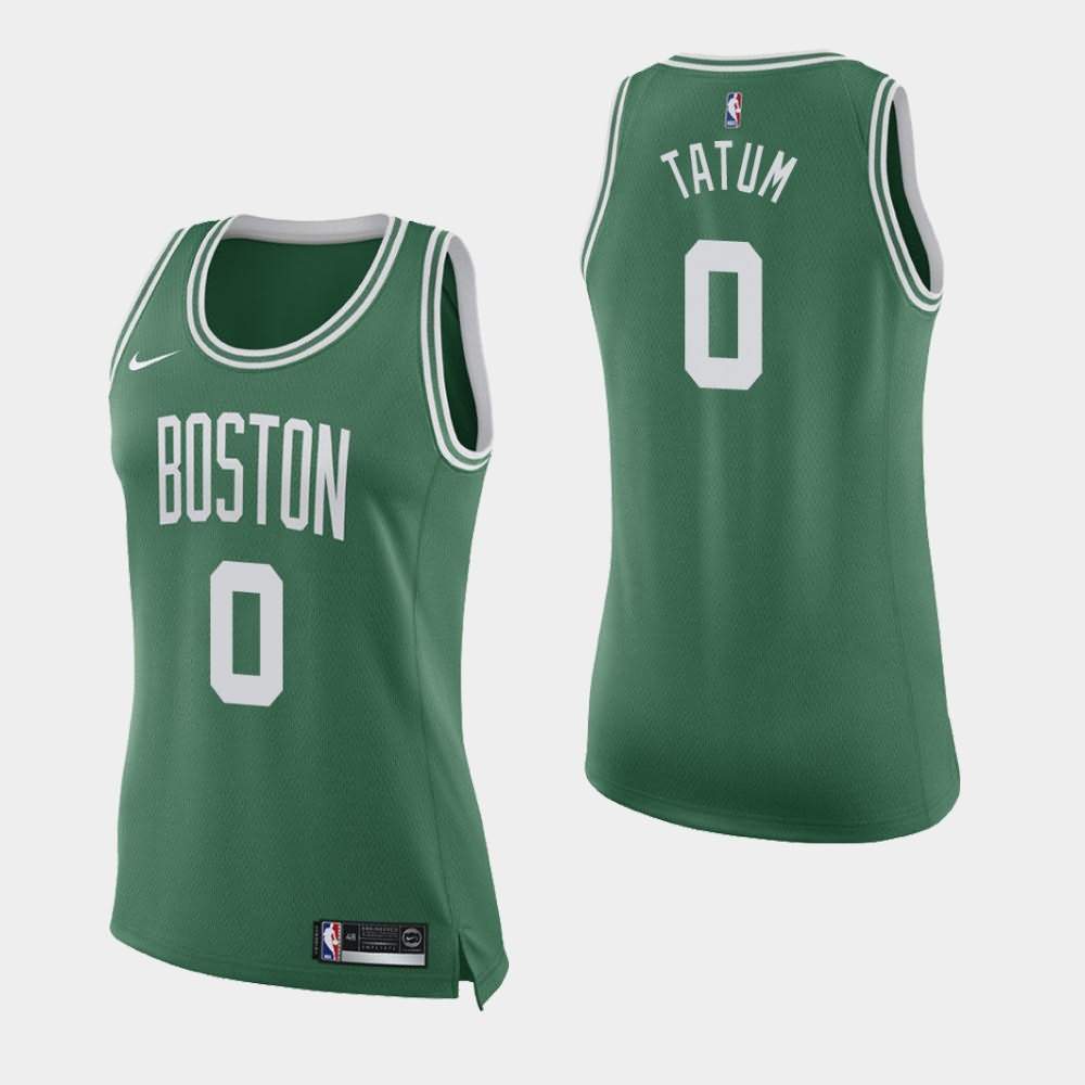Women's Boston Celtics #0 Jayson Tatum Green Icon Jersey ZUE24E7M