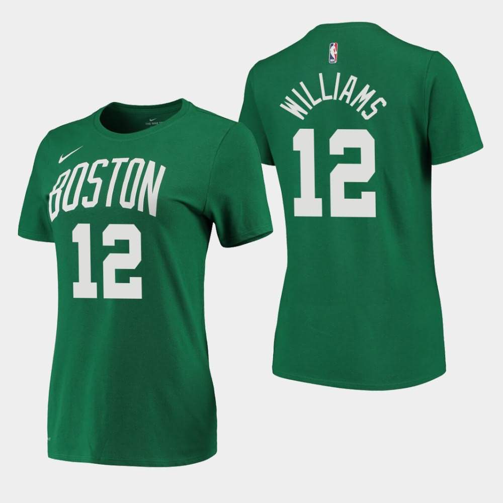 Women's Boston Celtics #12 Grant Williams Kelly Green Edition Icon T-Shirt GLB40E3S