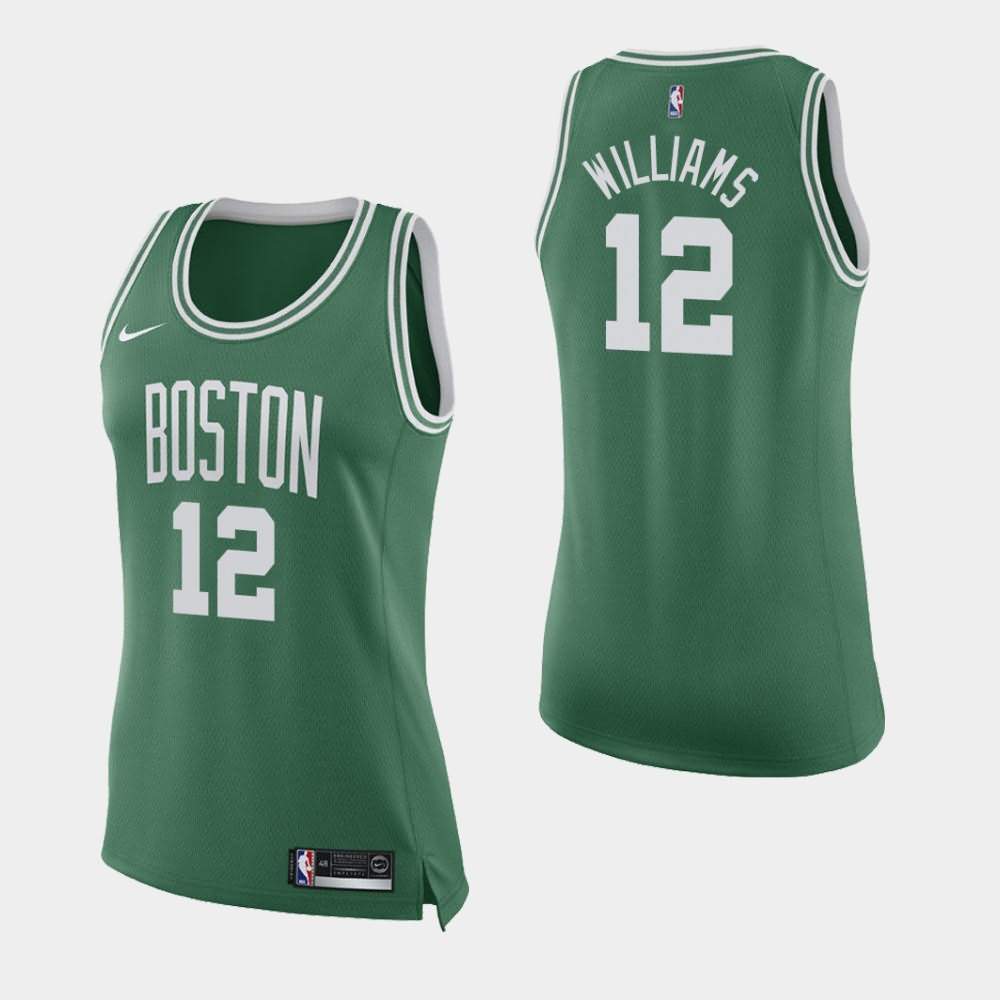 Women's Boston Celtics #12 Grant Williams Green Icon Jersey DUI56E0J