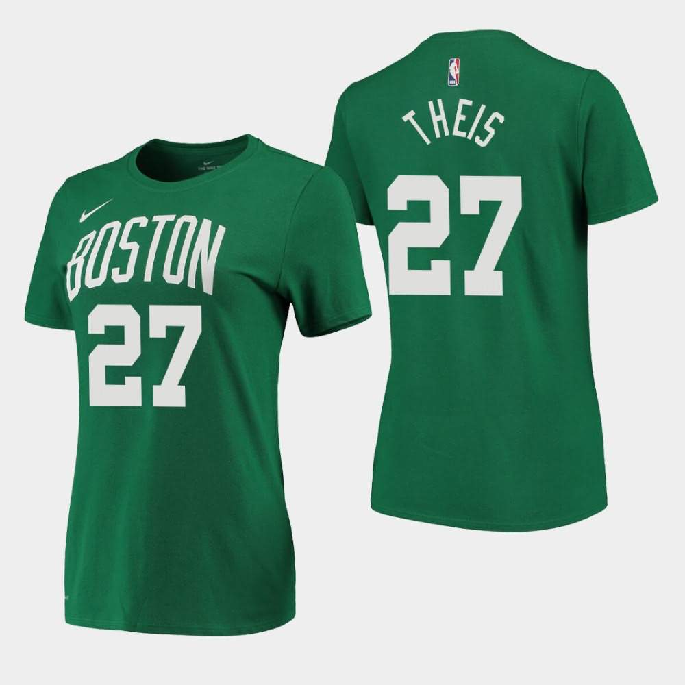 Women's Boston Celtics #27 Daniel Theis Kelly Green Edition Icon T-Shirt DSL71E2J