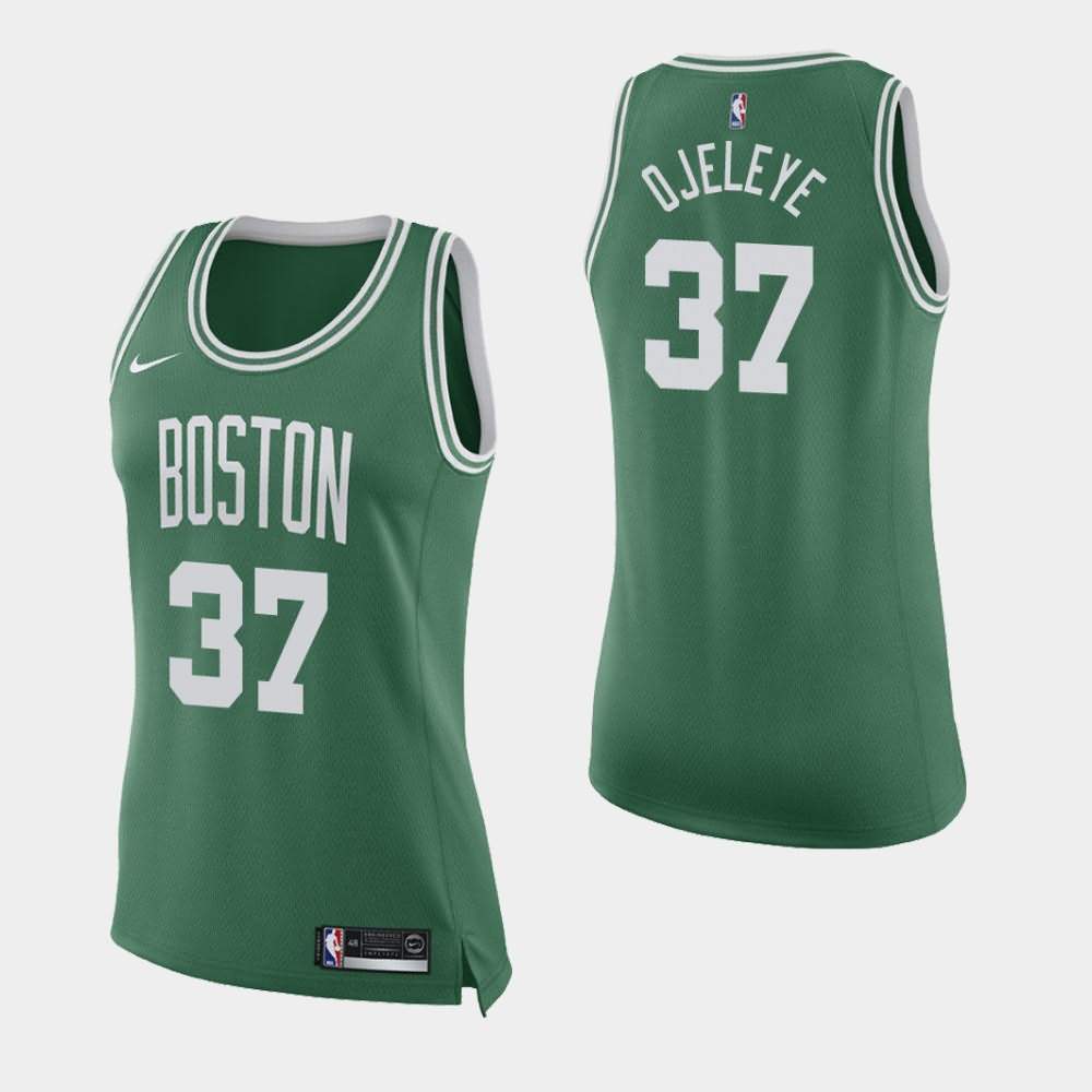 Women's Boston Celtics #37 Semi Ojeleye Green Icon Jersey JUT44E8S