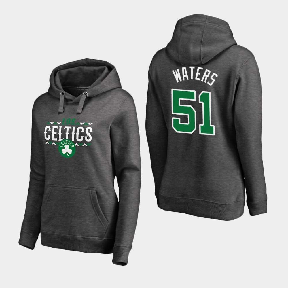 Women's Boston Celtics #51 Tremont Waters Ash Noches Enebea Hoodie YKW08E5J