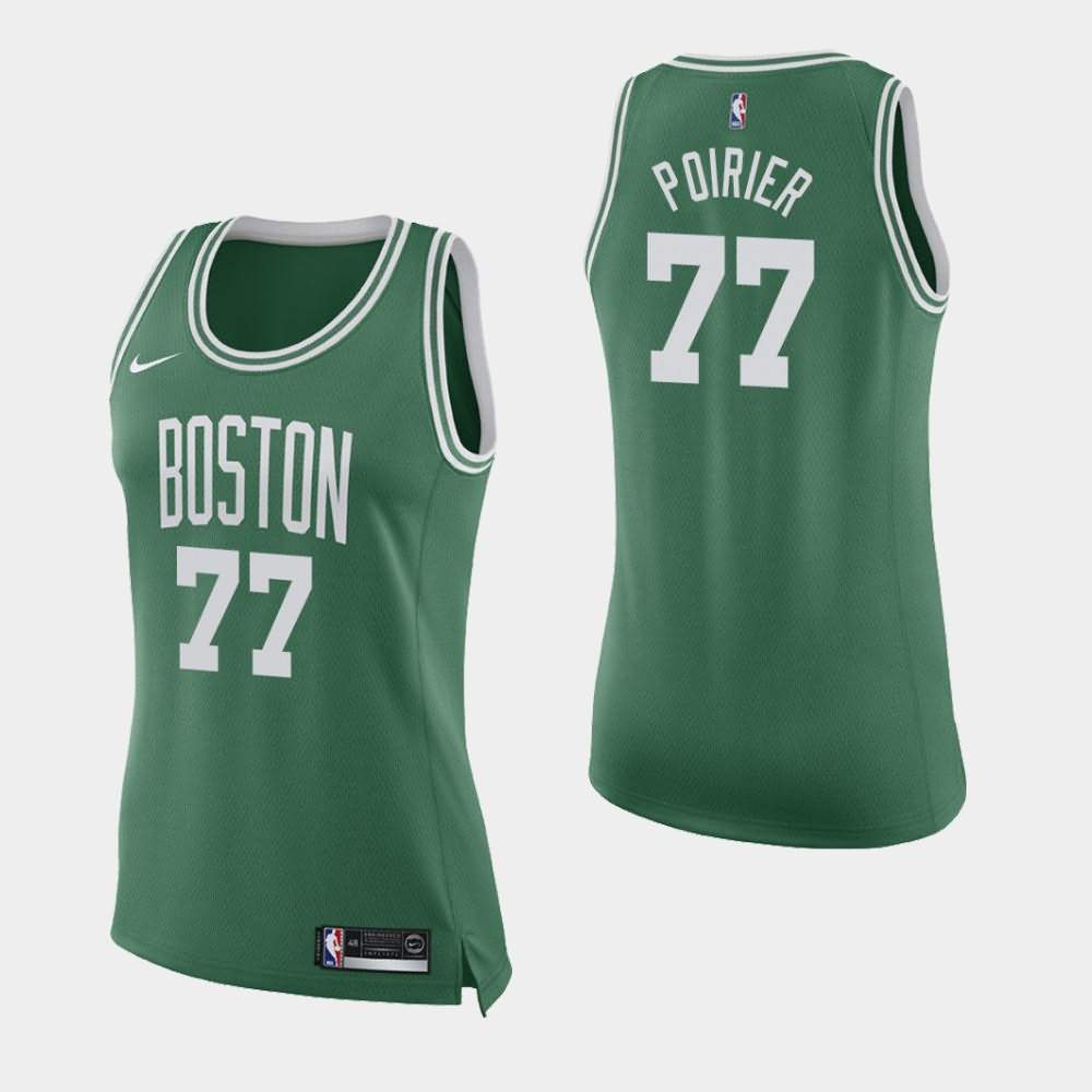 Women's Boston Celtics #77 Vincent Poirier Green Icon Jersey ZPK21E5X