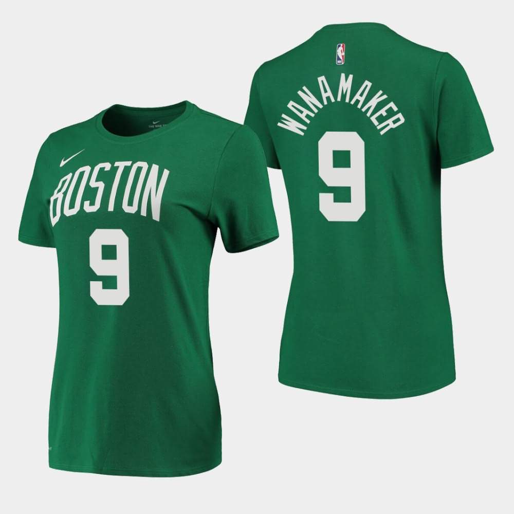 Women's Boston Celtics #9 Brad Wanamaker Kelly Green Edition Icon T-Shirt YCP58E5D