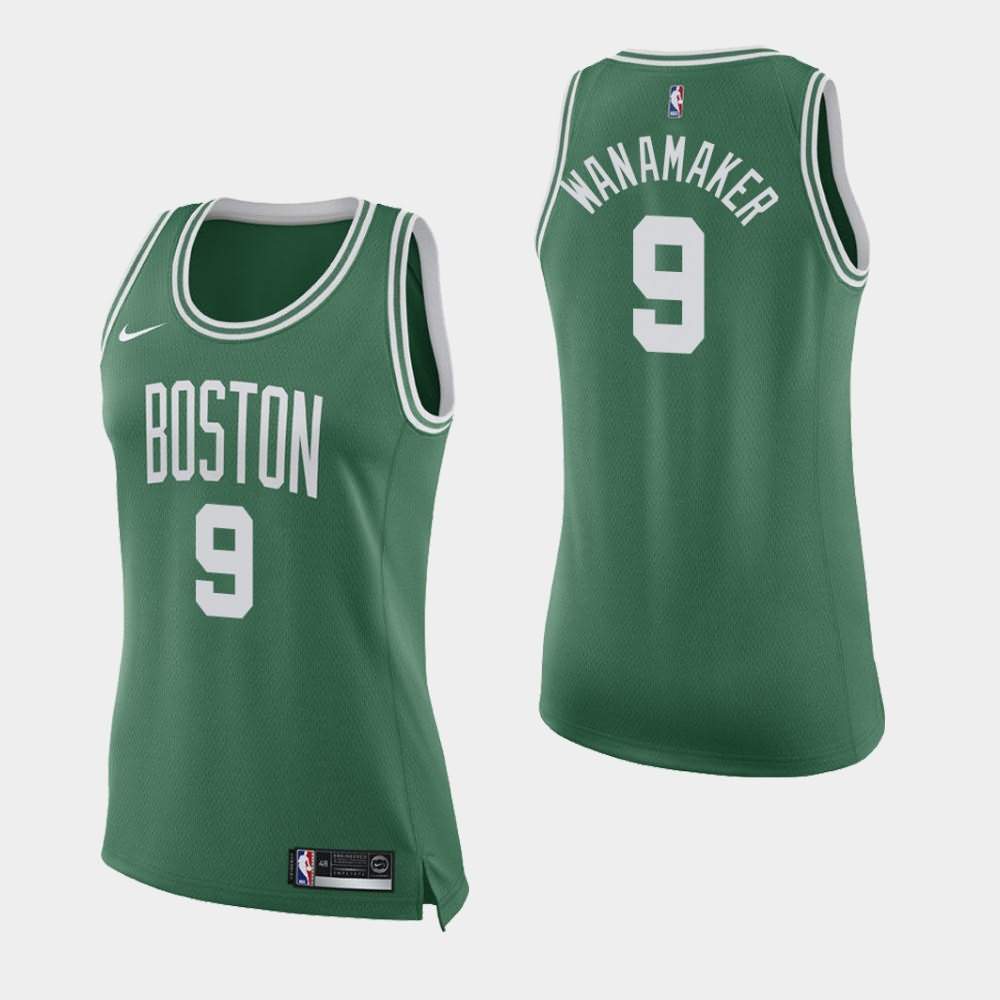 Women's Boston Celtics #9 Brad Wanamaker Green Icon Jersey CYH54E1T