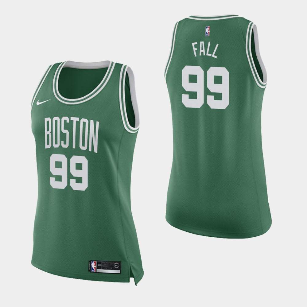 Women's Boston Celtics #99 Tacko Fall Green Icon Jersey CVW07E2A