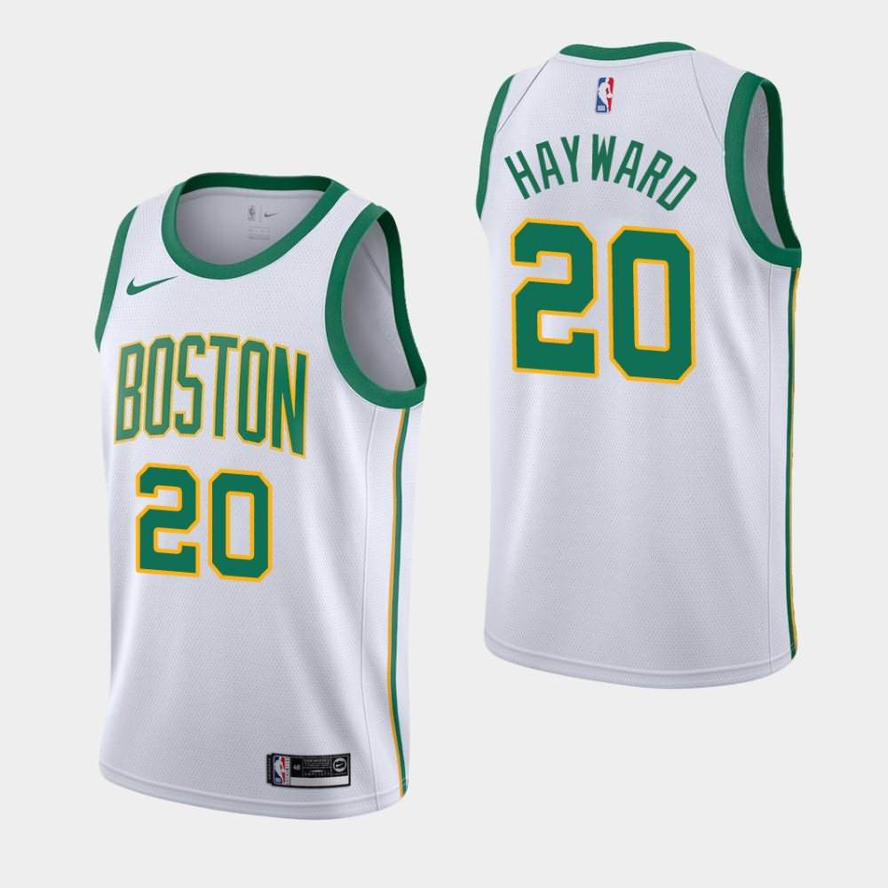 Youth Boston Celtics #20 Gordon Hayward White 2018-19 City Jersey EUF15E8S