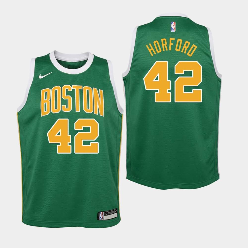 Youth Boston Celtics #42 Al Horford Green 2018-19 Earned Jersey QFI43E0F