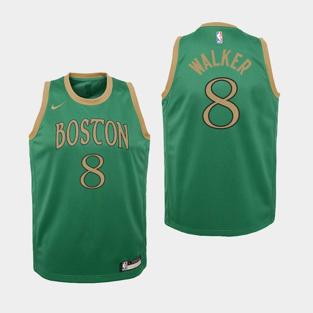 Youth Boston Celtics #8 Kemba Walker Kelly Green 2019-20 City Jersey WCR63E6R