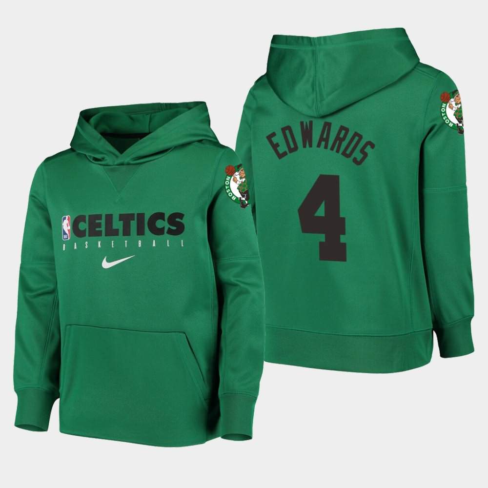 Youth Boston Celtics #4 Carsen Edwards Kelly Green Performance Spotlight Hoodie LDN64E0A