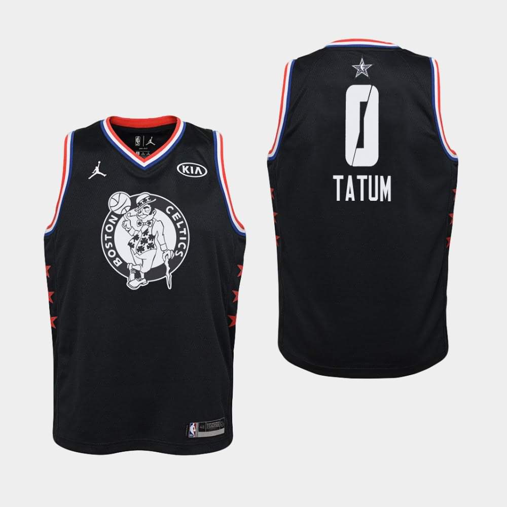 Youth Boston Celtics #0 Jayson Tatum Black 2019 All-Star Jersey VRO30E1U