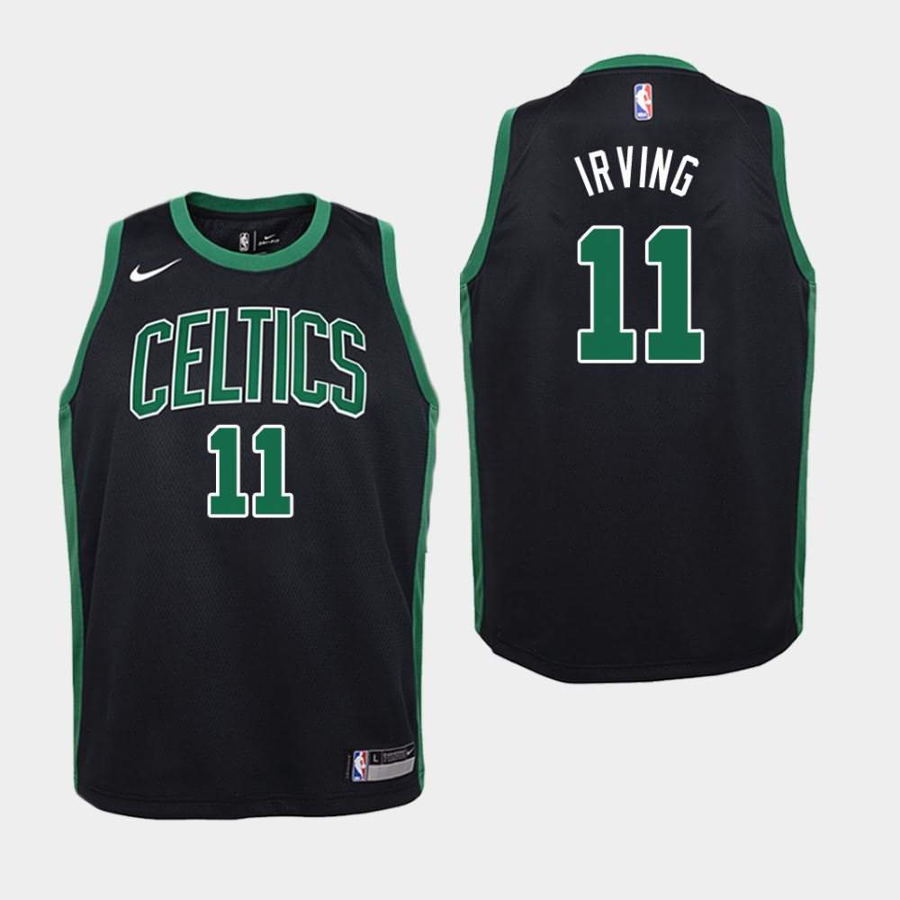Youth Boston Celtics #11 Kyrie Irving Black Statement Jersey TUL28E7B