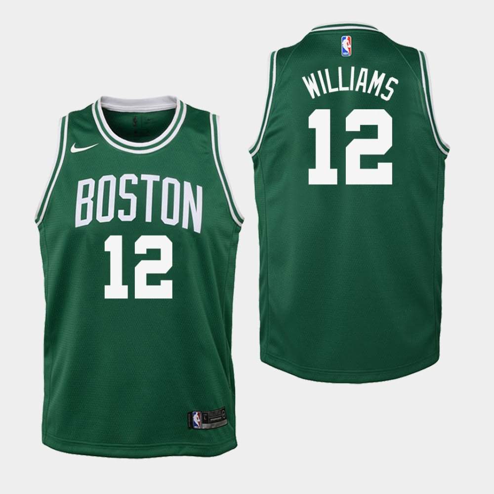 Youth Boston Celtics #12 Grant Williams Green Icon Jersey GAC81E2O