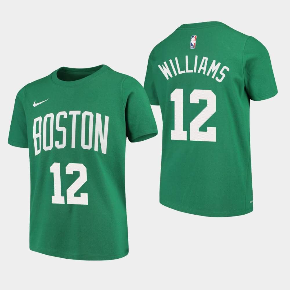 Youth Boston Celtics #12 Grant Williams Kelly Green Performance T-Shirt LNY38E4T
