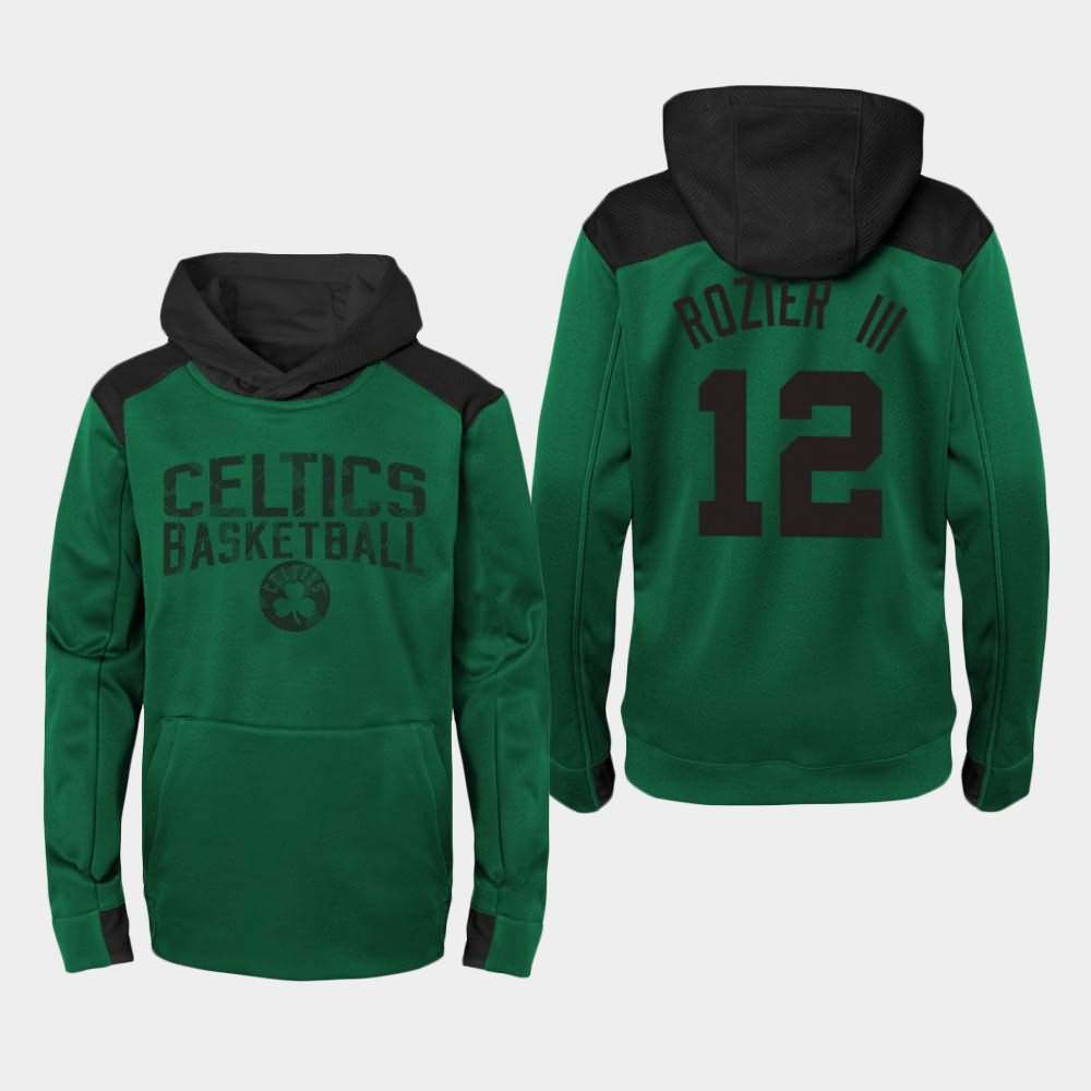 Youth Boston Celtics #12 Terry Rozier III Green Off The Court Hoodie HAN06E2J