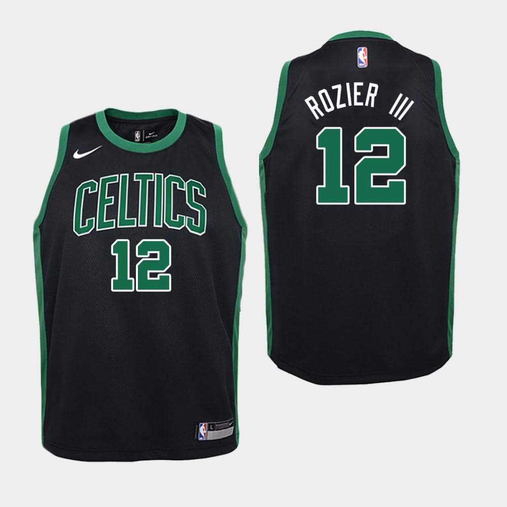 Youth Boston Celtics #12 Terry Rozier III Black Statement Jersey DRD66E8Y