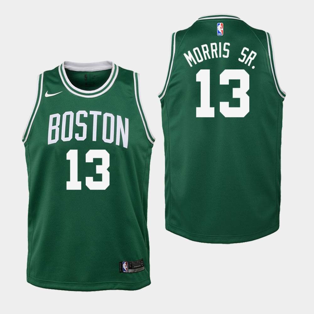 Youth Boston Celtics #13 Marcus Morris Sr. Green Icon Jersey MQX07E4D