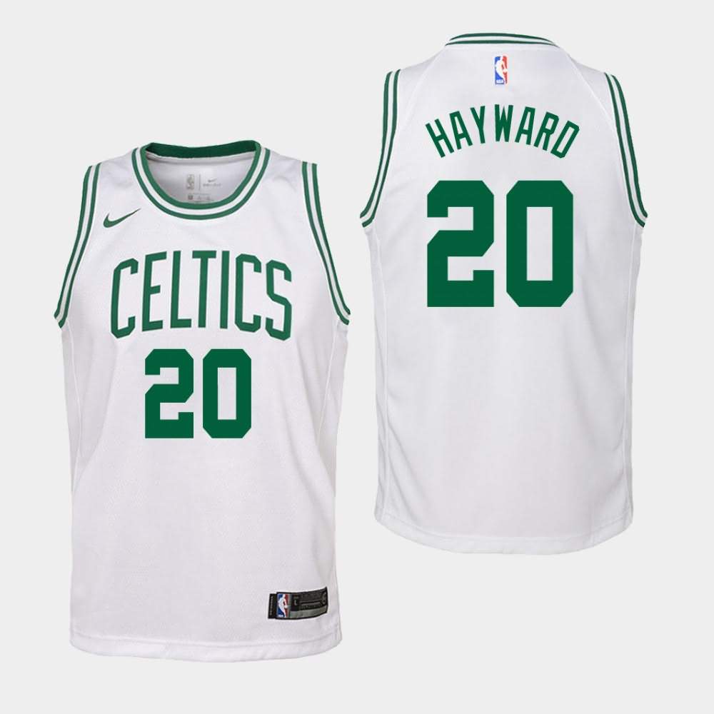 Youth Boston Celtics #20 Gordon Hayward White Association Jersey FNQ64E8Q