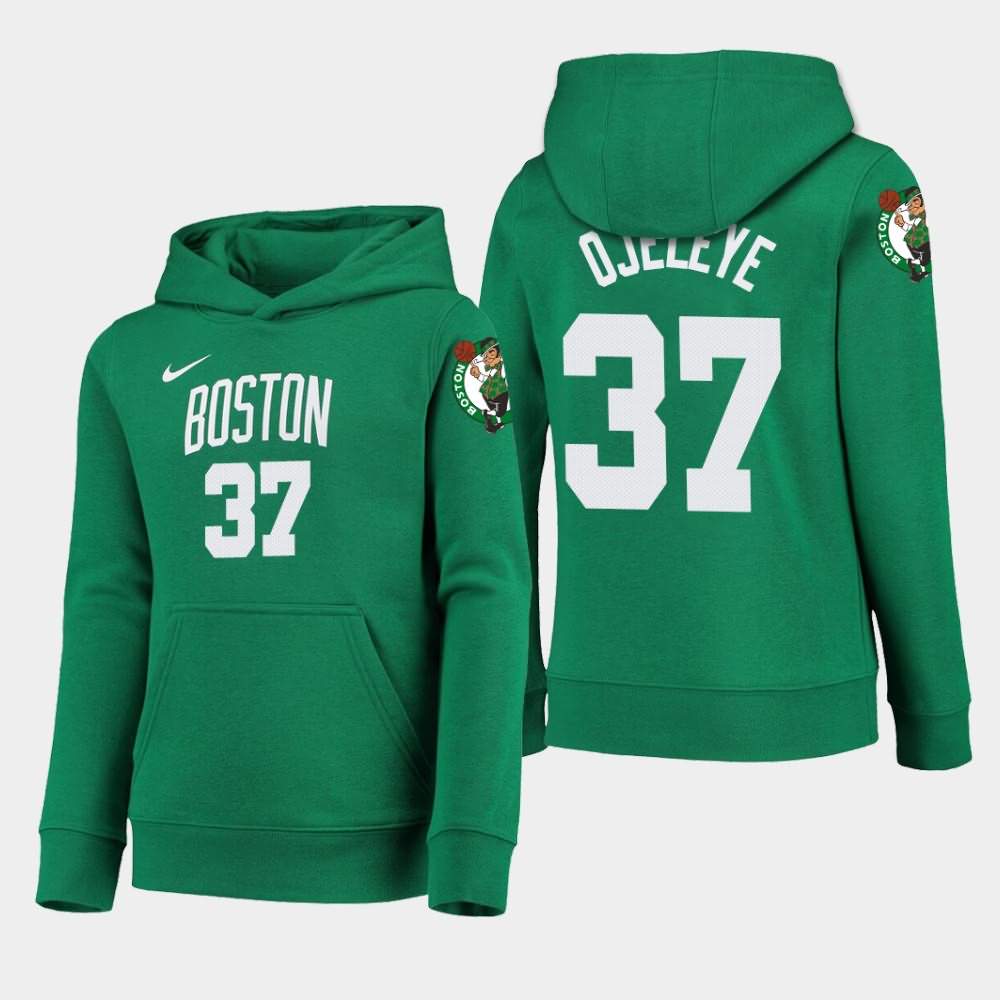 Youth Boston Celtics #37 Semi Ojeleye Kelly Green 2020 Season Icon Hoodie DDJ68E2D