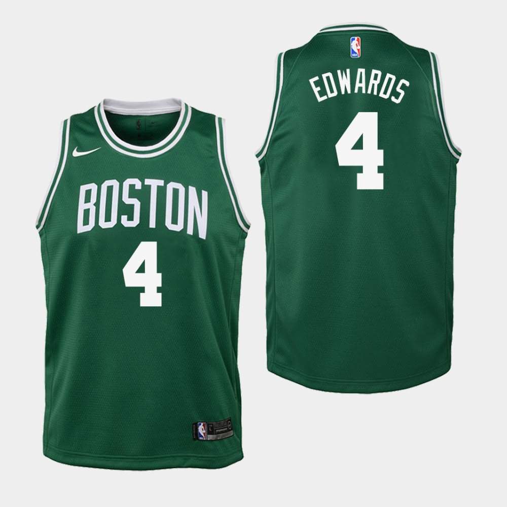 Youth Boston Celtics #4 Carsen Edwards Green Icon Jersey VDN65E7F