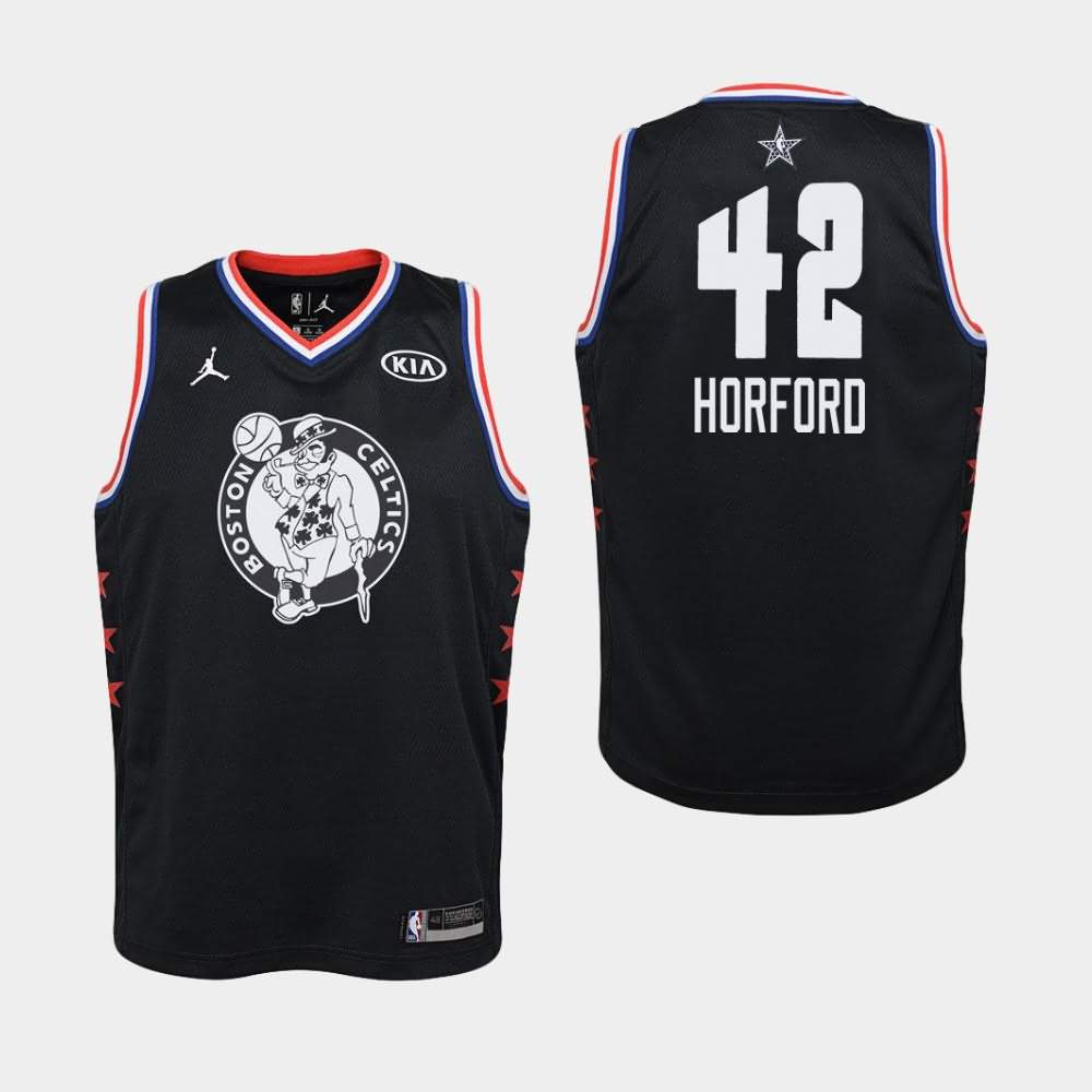 Youth Boston Celtics #42 Al Horford Black 2019 All-Star Jersey TVO46E4K