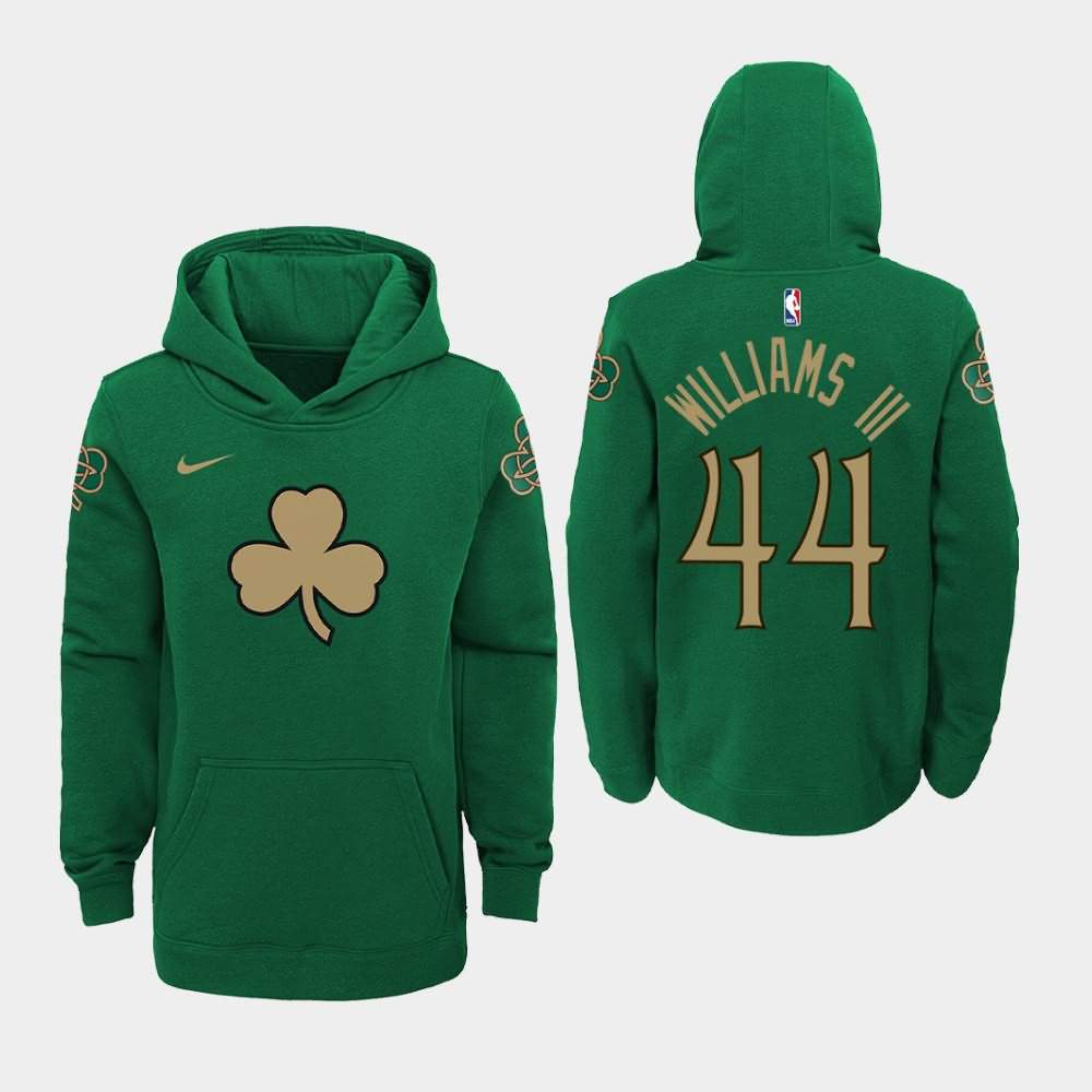 Youth Boston Celtics #44 Robert Williams III Green 2020 Season City Hoodie UZX54E3S