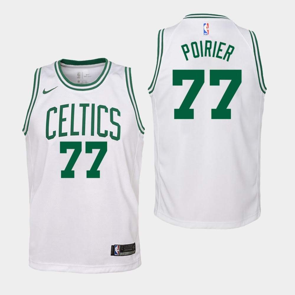 Youth Boston Celtics #77 Vincent Poirier White Association Jersey ZRV15E6T