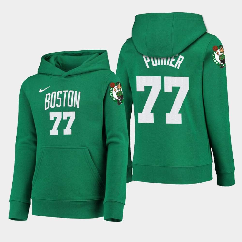 Youth Boston Celtics #77 Vincent Poirier Kelly Green 2020 Season Icon Hoodie ICZ57E8O