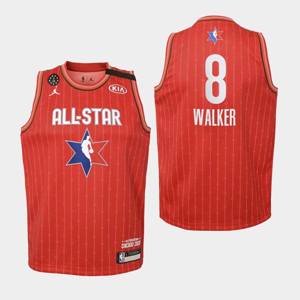 Youth Boston Celtics #8 Kemba Walker Red Eastern Conference 2020 NBA All-Star Game Jersey KRV31E3I