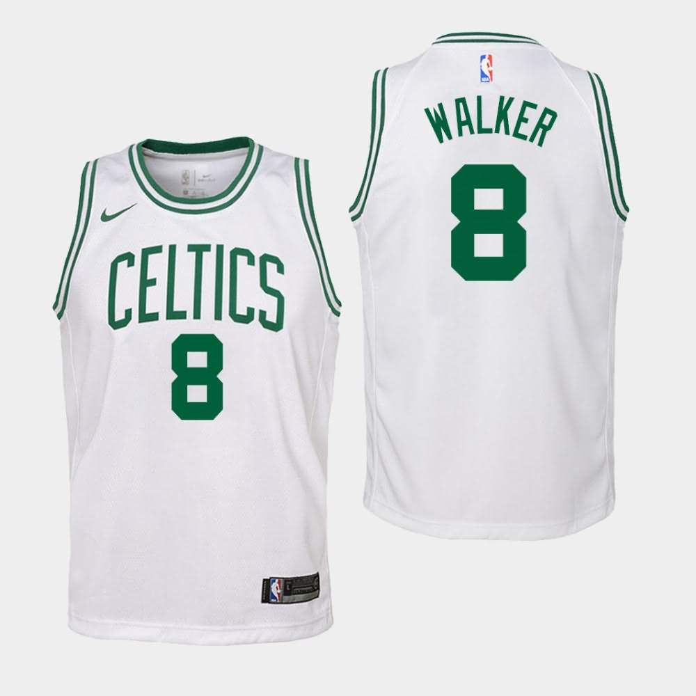 Youth Boston Celtics #8 Kemba Walker White Association Jersey RFR16E5Y