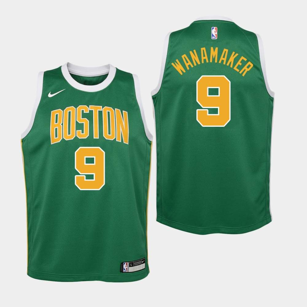 Youth Boston Celtics #9 Brad Wanamaker Green Earned Jersey SGD63E6F