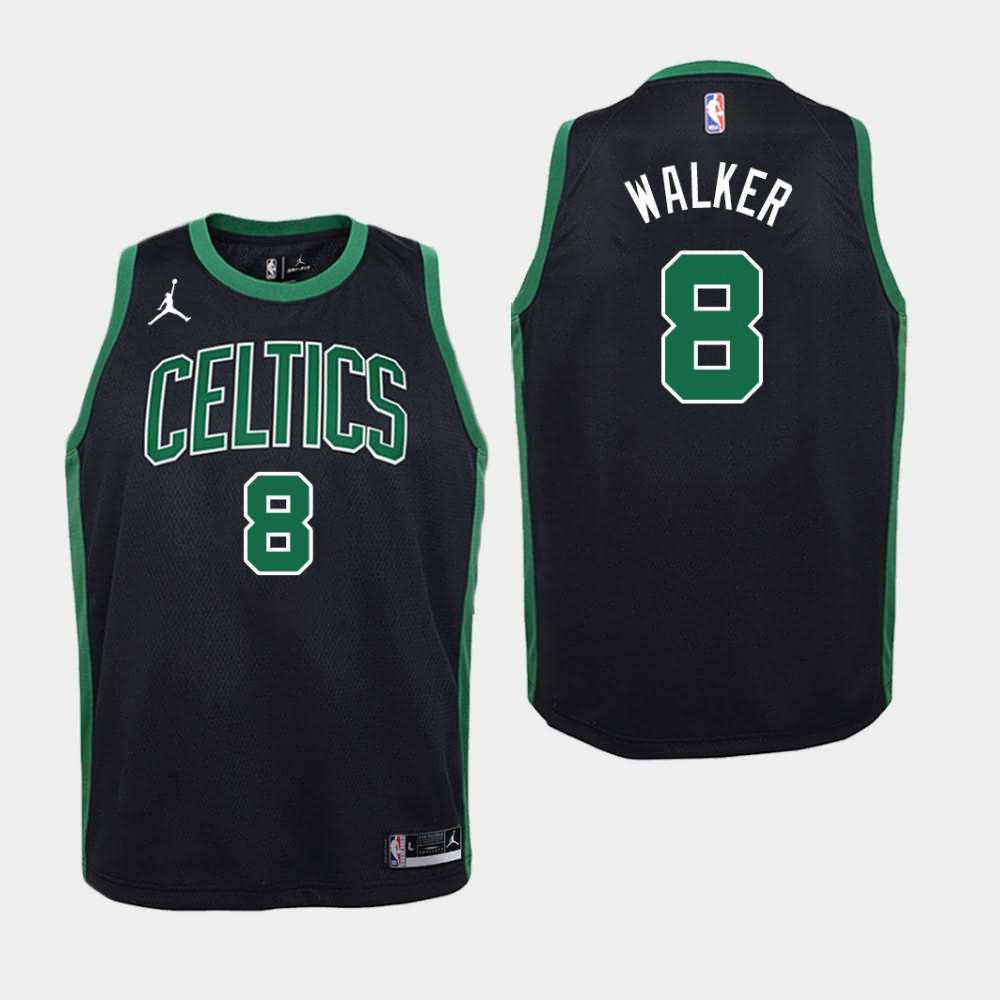 Youth Boston Celtics #8 Kemba Walker Black Jordan Brand Statement Jersey CJB45E8T