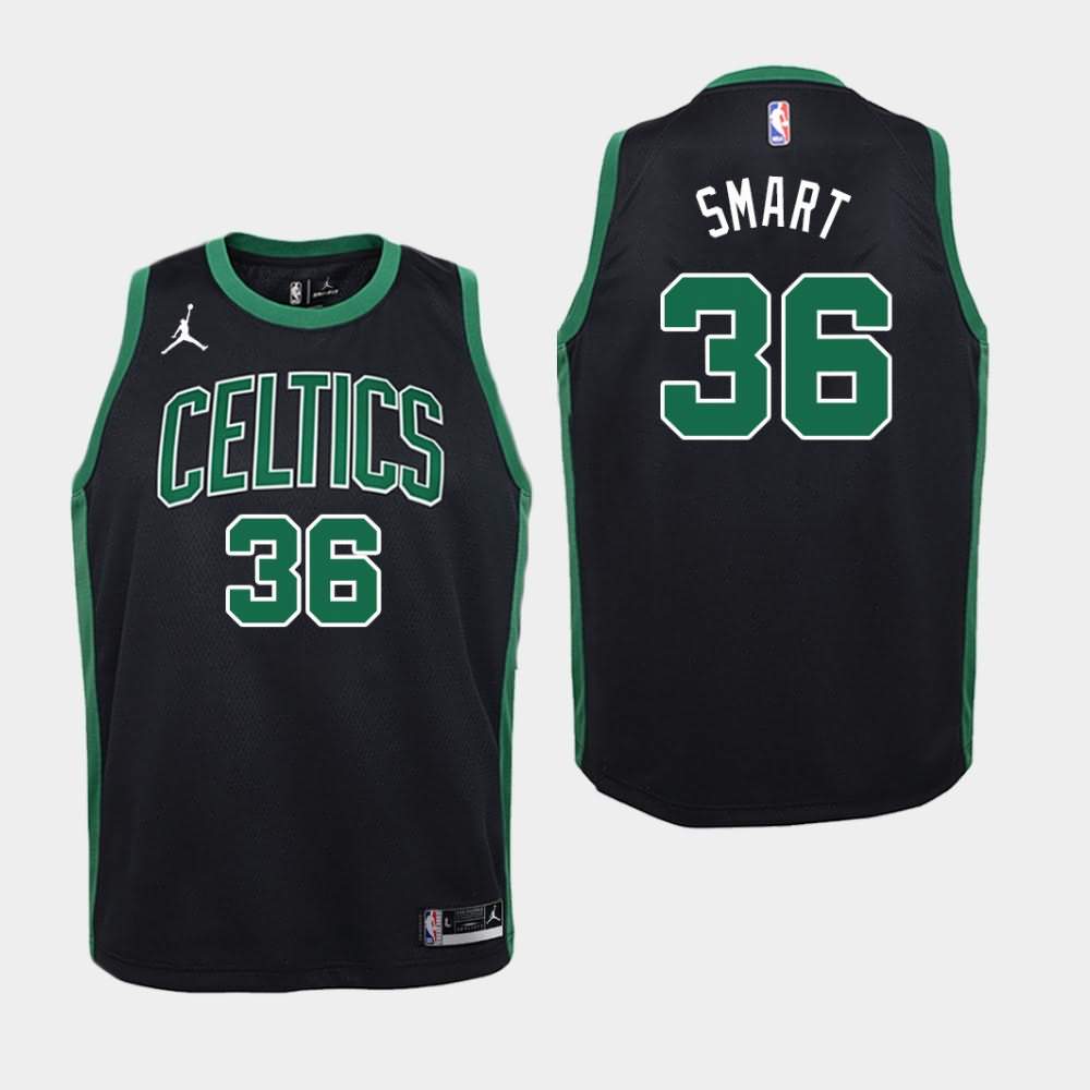 Youth Boston Celtics #36 Marcus Smart Black Jordan Brand Statement Jersey DYZ81E6W
