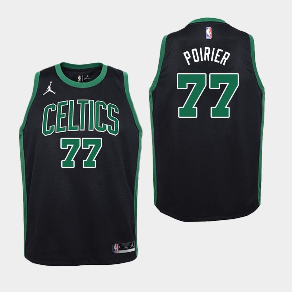 Youth Boston Celtics #77 Vincent Poirier Black Jordan Brand Statement Jersey AEW73E6U